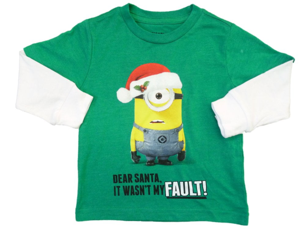 Despicable Me Minions Boys Christmas Santa t shirt top New with tags free post