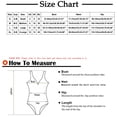 thumbnail image 3 of Luxalzxs One Piece Bathing Suit for Women Tummy Control Floral Print Splice Bandage Bikini Push-Up Pad Swimwear Swimsuit Beachwear, 3 of 4