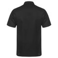 thumbnail image 2 of Aiihoo Mens Short Sleeve Chef Coat Kitchen Cook Jacket Canteen Bakery Chef Shirts Black 3XL, 2 of 7