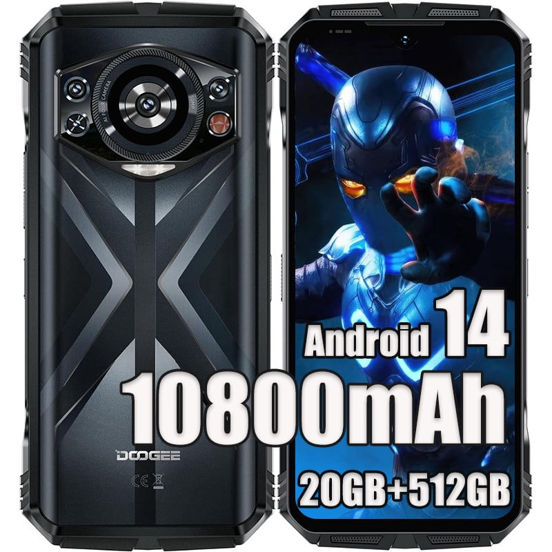 DOOGEE S118 20GB+512GB 6.58" FHD+ Helio G99 10800mAh 50MP NFC/OTG Android 14 Rugged Smartphone