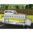 thumbnail image 4 of 72 in. Commercial Outdoor Propane Gas Grill with 36 in. Pizza Oven in Stainless-Steel (CGKIT7-P36), 4 of 13