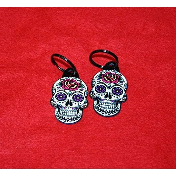 Sugar Skull Keychains - 2 Piece Set