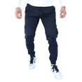 thumbnail image 1 of Jogger cargo de gabardina stretch John Silver Corte skinny color azul petróleo, 1 of 5