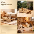 thumbnail image 5 of Wooden Cat Scratching Board Bed, Curved Sisal Cat Scratcher, Dual-Use Lounge Chair for Large Cats, 19.7 x 13 x 6.7 in, Stable Solid Wood Furniture Protector, 5 of 5