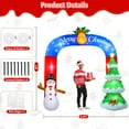 thumbnail image 4 of Lookfly 8FT Christmas Inflatable Archway with Snowman & Christmas Tree,Blow Ups Xmas Inflatable with LED Lights,Outdoor Decor for Xmas Holiday Party Yard Garden Lawn, 4 of 8