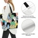 thumbnail image 3 of Disketp Different Cats Bolsa Tote Estampada para Mujer, Bolso de Hombro y de Mano para Compras y Viajes, 3 of 8