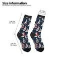thumbnail image 2 of Goofa Sailboat And Wave Pattern Children's Crew Socks, Kids' Daily Wear and Sports Socks, Breathable Socks, Sports Socks, Moisture-Wicking Socks for Children, 2 of 6