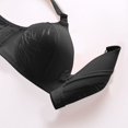 thumbnail image 3 of JUNWELL Woman‘s Embroidered Glossy Bra Push Up No Rims Adjustable Bras Comfortable Breathable Underwear, 3 of 3
