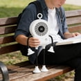 thumbnail image 6 of Suction Cup Fan, USB Rechargeable Mini Fan with Digital Speed Display for Kitchen Bathroom Office, Adjustable Wind Quiet Cooling Small Fan with Flexible Hose, 6 of 6