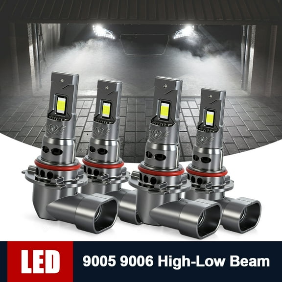 BSBSDJB LED Headlight Bulbs for Honda Civic 1988-2015 Combo 9005 9006 High Low Beam