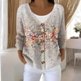 thumbnail image 2 of Kaondbfi Women's Cardigan, Cardigan Sweaters for Women Casual Button Down V Neck Knit Cardigans Sweater Fall Print Long Sleeve Clothe Winter Coat for Women, 2 of 5