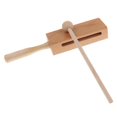 thumbnail image 2 of Exquisite Wooden Block Hand Clapper W / Hammer Children's Music Percussion, 2 of 8