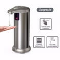 thumbnail image 2 of pdqouc Clearance Automatic Soap Dispenser, Stainless Steel Touchless Soap Dispenser with 3 Adjustable Levels, Equipped Infrared Motion Sensor and Waterproof Base, Smart Soap Dispenser for Bathroom, 2 of 9