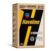 Chevron Havoline Conventional Motor Oil 10W-30, 6 Qt Smart Change Box Case (2-Pack)