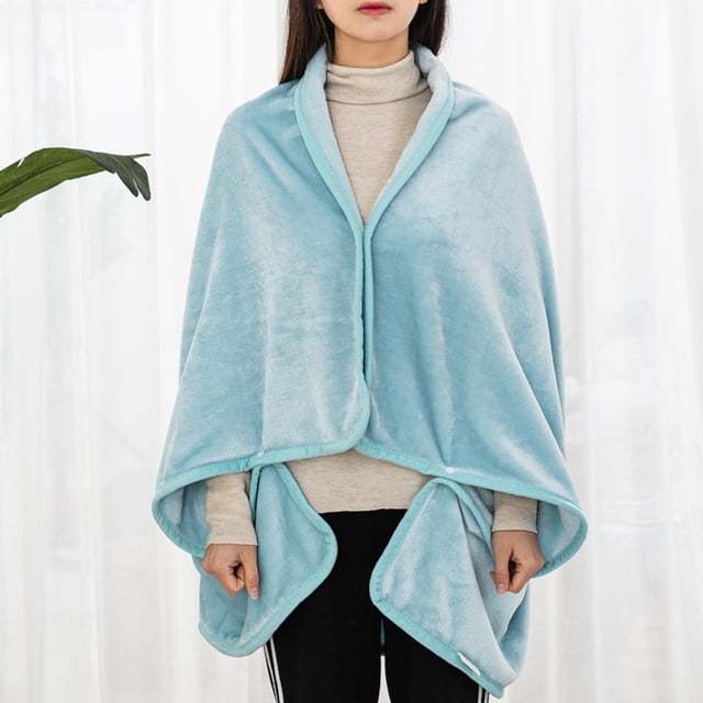 Boreal Craft Multifunctional Lazy Blanket Sofa Nap Blanket Winter Lunch Break Air Conditioning Blanket Cover Blanket Shawl Blanket Cloak Wool Elegant Shawl Cape Solid Color Blanket for Bed Full Size