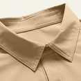 thumbnail image 6 of Dpjklzsn Men's Tactical Utility Shirt, Long Sleeve Ventilated Collared Shirt with Zip Dual Pockets, 6 of 10