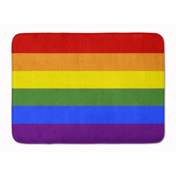 Gay Pride Machine Washable Memory Foam Mat