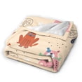 thumbnail image 2 of DouZhe Ultra-Soft Micro Fleece Lightweight Flannel Bed Blanket, Cute Dogs Funny Puppy Print Cozy Warm Throw Blankets, 50"x40", 2 of 7