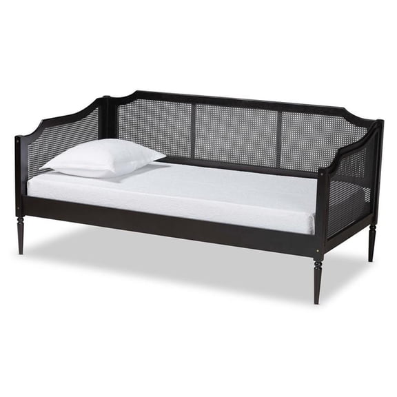 Bowery Hill Contemporary Charcoal Finished Wood Twin Size Daybed