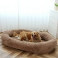 Slsy Human Dog Bed, 72"x51"x12" Giant Dog Bed for Adults and Pets