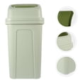 thumbnail image 2 of BRIGHTFUFU Cubo de basura para baño con tapa abatible, cubo de basura para baño, cubo de basura para cocina, 2 of 8