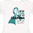 thumbnail image 4 of Inktastic I Wear Teal for My Grandma Boys or Girls Long Sleeve Baby Bodysuit, 4 of 5