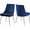 Navy and Chrome, variant on Maykoosh  Timeless Trends Black Velvet Dining Chair, Set of 2