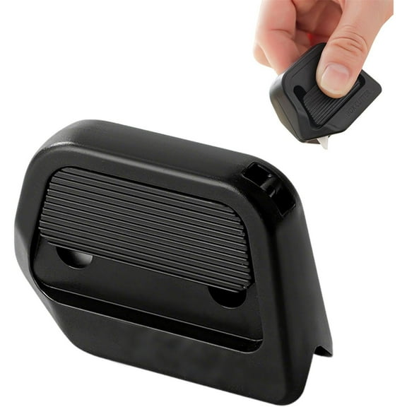 Magnetic Retractable Box Cutter, 2025 Upgraded Portable Utility Knife, Compact Ceramic Blade Cutter for Office Home, Safe Package Opener for Students (2, White Black)