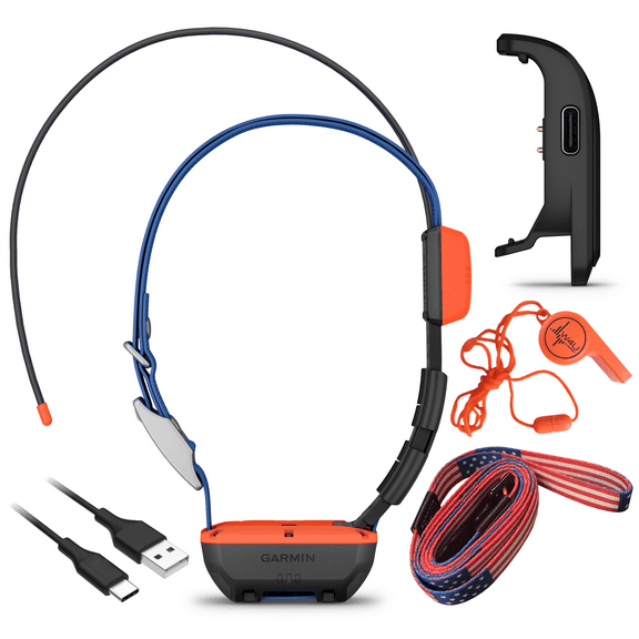 Garmin Alpha T 20 GPS Dog Tracking Collar with Wearable4U Leash and Whistle Bundle