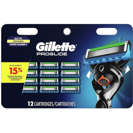 3 Pack - Gillette ProGlide Men's Razor Blades, 12 Blade Refills