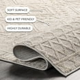thumbnail image 3 of nuLOOM Cameron High Low Textured Moroccan Area Rug, 2' 8" x 8', Runner, Cameron Beige, 3 of 9