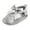 Silver, variant on XIMIN Baby Girls Mary Jane Flats Sparkly Bowknot Princess Dress Crib Shoes Non-Slip Lightweight First Walkers Dress Shoes Fall Boots (6-12 Months, Silver)