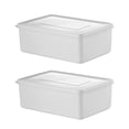 thumbnail image 1 of Moyic PP Amplia gama de tamaños para soluciones eficientes de almacenamiento de alimentos Organización eficiente Contenedores de Organizadores de utensilios de cocina blanco lechoso Mini 1L, 1 of 6