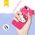 thumbnail image 3 of Rose Cat para iPhone 6 Plus/6s Plus/7 Plus/8 Plus Funda de silicona Diseño de dibujos animados Divertido Lindo Único Fidget Cool Kawaii Fundas divertidas para niños y niñas, 3 of 4