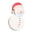 thumbnail image 2 of Chmadoxn Winter Snowmen Ornaments for Christmas Tree, Snowman Wooden Ornaments Snowman Tree Decorations, Snowman with Red Green Stripe Knitted Hat Decor Christmas Ornament for Holiday Party, 2 of 6