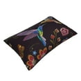 thumbnail image 3 of Fotbe Humming Bird And Tropical Flowers Embroidery Pillow Cases - Envelope Closure - Luxury, Extra Soft, Cooling Pillow Covers - Wrinkle, Fade, Stain Resistant-14"x20", 3 of 9