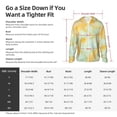 thumbnail image 5 of Daiia Yellow With Teal Marble UPF 50+ Sun Protection Hoodie Jacket Lightweight Long Sleeve Sun Shirt for Women Men with Pocket Hiking Outdoor-Small, 5 of 7