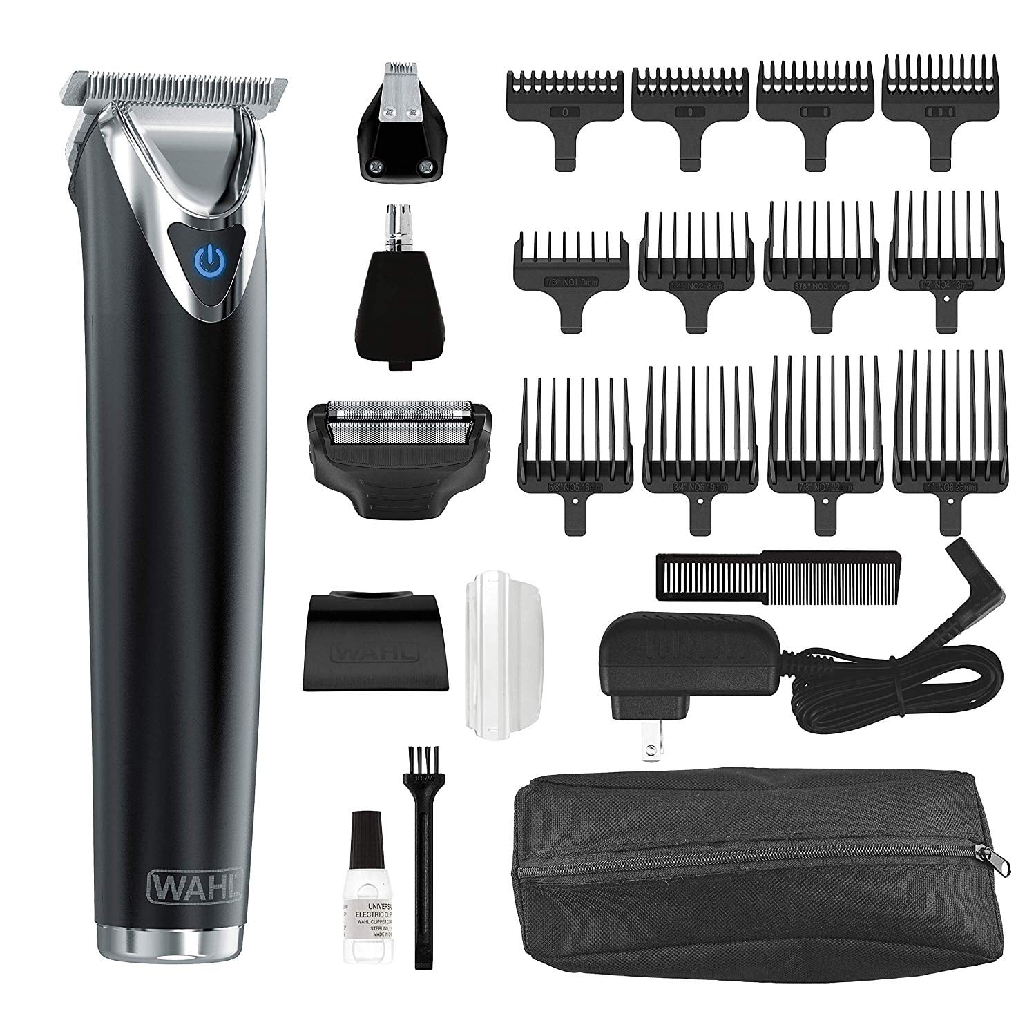wahl hair clipper & trimmer kit black