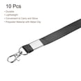 thumbnail image 3 of Uxcell Neck Lanyards, Flat Strap Lanyard Swivel Hook Clip Badge Holder ID Card Black 10 Pack, 3 of 5