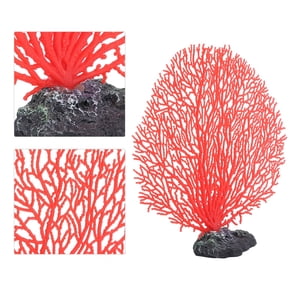 Aquarium Decorations, Red Fish Tank Decorations, Durable Simulation Fpr Aquarium For Fish Tank