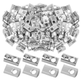 thumbnail image 1 of 100 Pcs Écrous en T Série 4040 M8 Demi-Rouleau en Ressort Fil Argenté Ressort Acier au Carbone Norme Européenne Écrous en T, 1 of 6