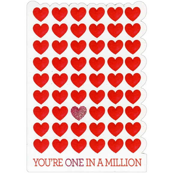 RSVP One in a Million Hearts Valentine's Day Card