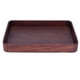 thumbnail image 4 of Bandeja rectangular de nogal, plato de madera para cena, bandeja para frutas, portavasos de té para el hogar, más grande, 4 of 14