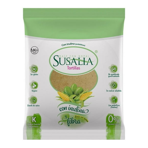Tortillas Susalia maíz con nopal 500 g