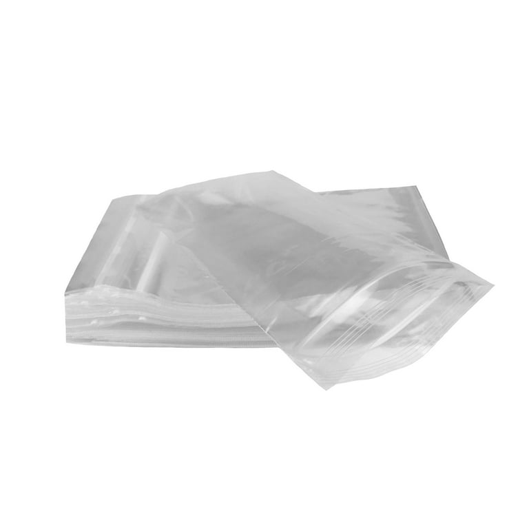 Spartan Industrial - 5” X 8” (1000 Count) 2 Mil Clear Reclosable Zip  Plastic Poly Bags with Resealable Lock Seal Zipper