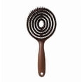 thumbnail image 1 of Halovida Detangling Hair Brush, Double Layer Design with Boar Bristles, Scalp Massage Brush, Chrome, 1 of 5