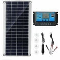 thumbnail image 5 of Kit solar de 300 W: módulo fotovoltaico monocristalino de panel solar flexible + controlador de 20 A para carga de batería de barco, coche, autocaravana, casa rodante, 5 of 5