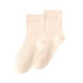 thumbnail image 3 of LckLvx Boys Girls Socks Seamless Cotton Calf Socks Stretch Knit Crew Socks Kids Daily School Wear, 3 of 6