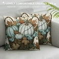 thumbnail image 3 of PHYHOO Fall Pillow Covers, Pumpkin Decorative Throw Cushion Cases Farmhouse Indoor Decoration Home Decor for Sofa Couch (Blue), 3 of 5