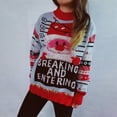 thumbnail image 4 of Suéter navideño para mujer, suéter navideño divertido con estampado de renos, suéteres navideños de invierno para mujer, jerséis de punto, tops 2024, 4 of 5